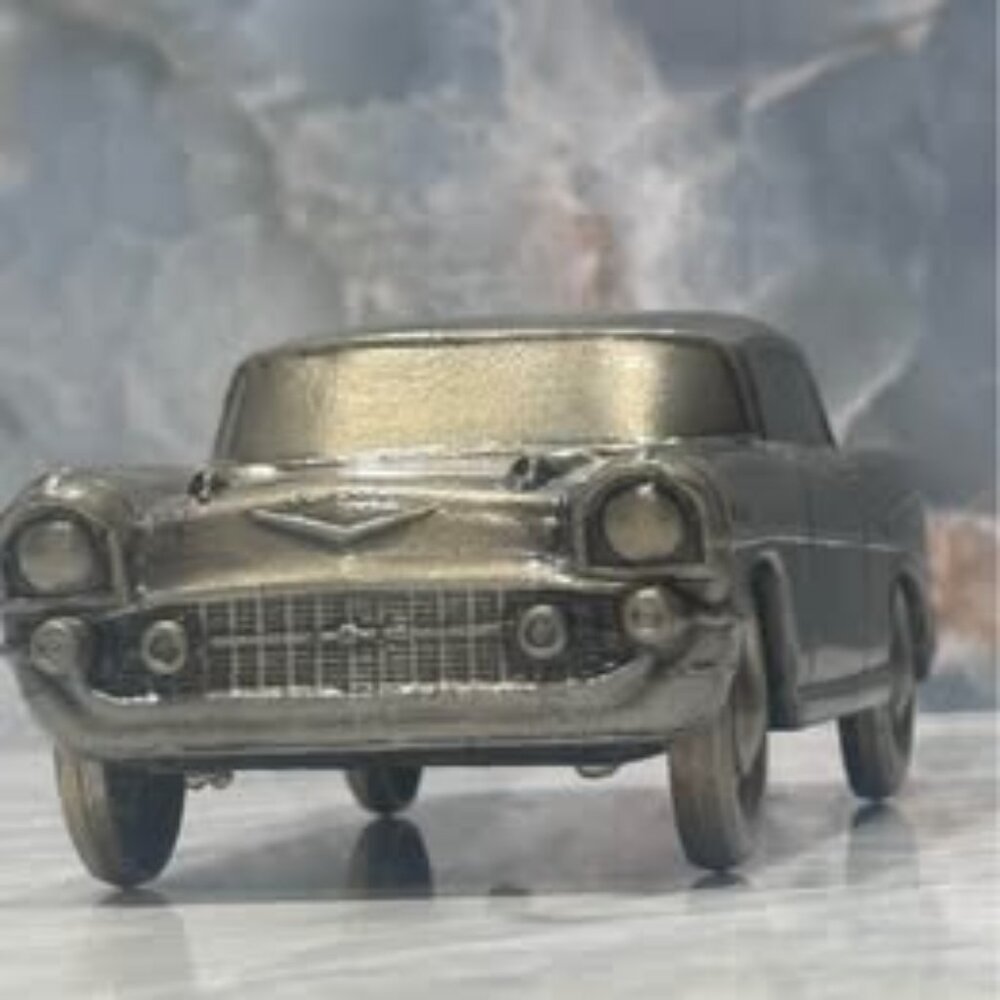 Vintage 1957 Chevrolet Bel Air Classic Car Model in Metallic
